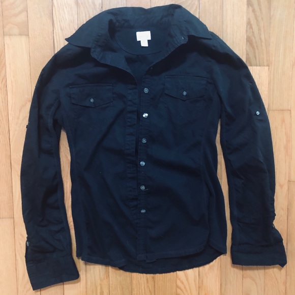 FITTED BUTTON DOWN TOP - Picture 1 of 1